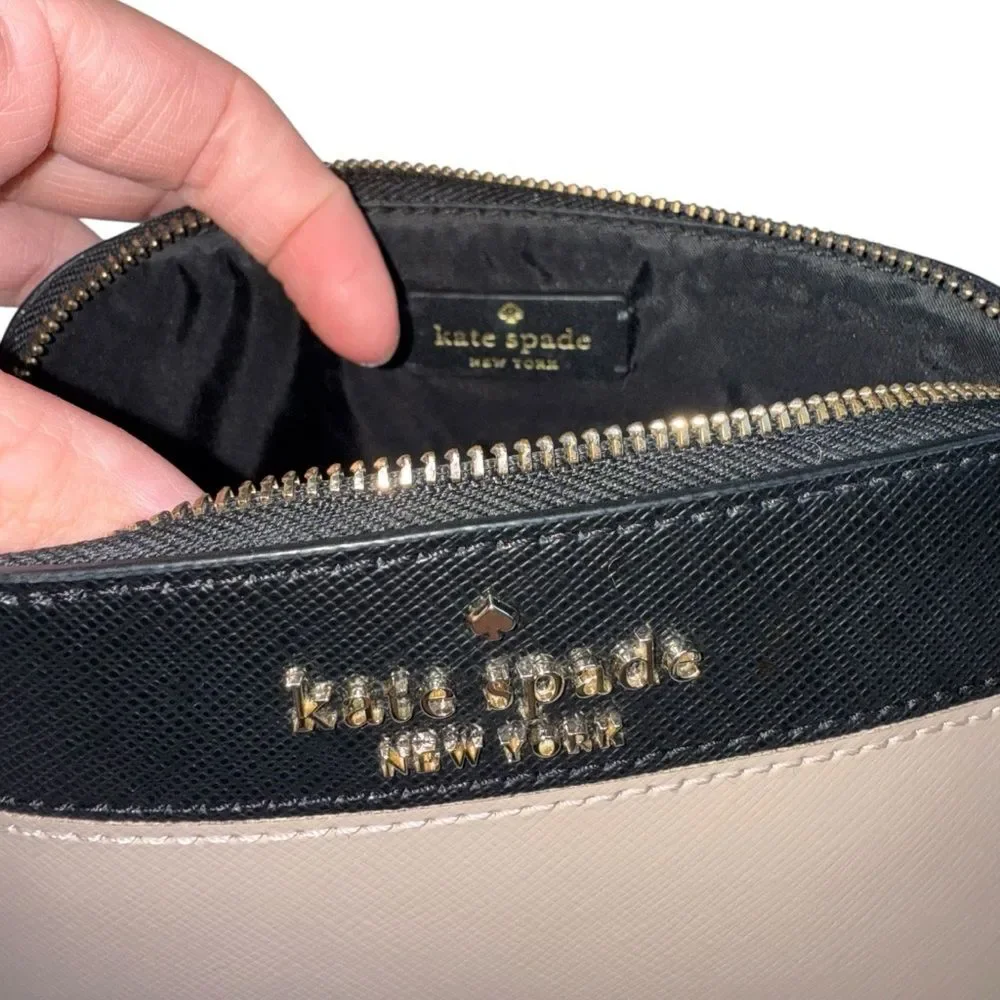 |EUC| KATE SPADE Staci Color Black Small Cosmetic Case
